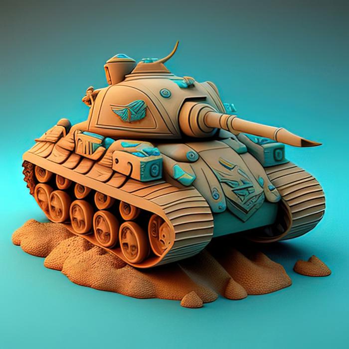 نموذج ثلاثي الأبعاد لآلة CNC ألعاب لعبة الدبابات على الانترنت